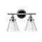 Globe Electric Globe Electric Parker Chrome 2 lights Incandescent Vanity Light Wall Mount 51412 - alternate 1